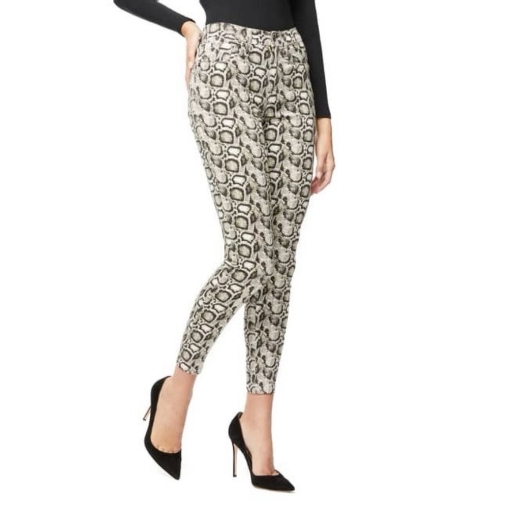 Good American Snake Print High Waist Skinny Jeans Denim Pants - Picture 2 of 3